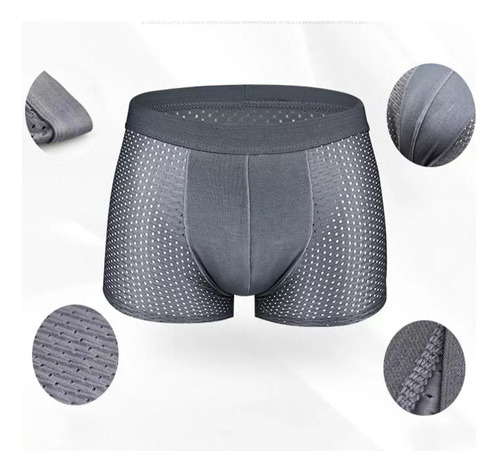 Calzoncillos Tipo Bóxer Transpirables De Tela De Seda