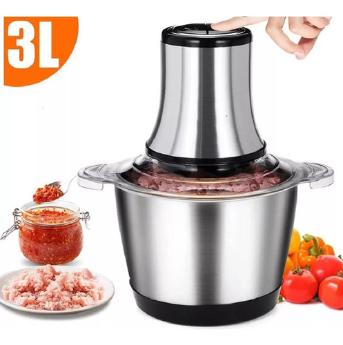 Moedor Elétrico Multiprocessador Carne, Picador Legumes Inox
