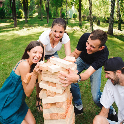 Wood City Giant Tumbling Timber Tower Game (stacking From...