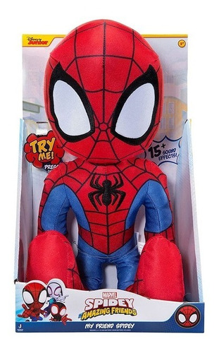 Spiderman Spidey Amazing Friends Peluche Con Sonido 40 Cm 