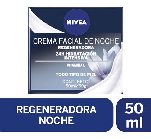 Crema Nivea Facial Hidratante Regeneradora Noche 50ml