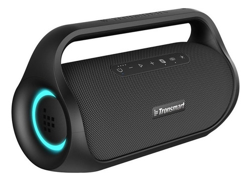 Bocina Bluetooth Tronsmart Bang Mini 50w Luces Rgb Ipx6 Nfc Color Negro