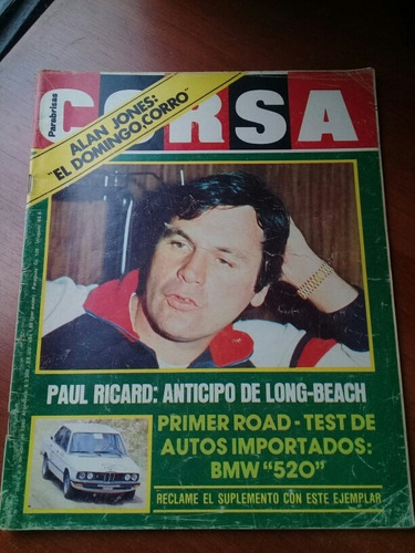 Revista Corsa 721 (1980) Road Test Bmw 520 Alan Jones Gt-40