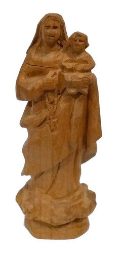 Imagem Nossa Senhora Do Rosário Esculpida A Mão Madeira (s)