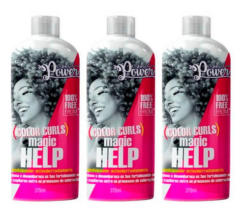 Kit 3 Tratamento Condicionador Color Magic Help 315ml