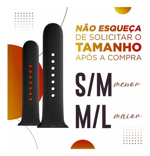 Imagem 3 de 6 de Pulseira Sport Para Apple Watch 38mm 40mm 42mm 44mm