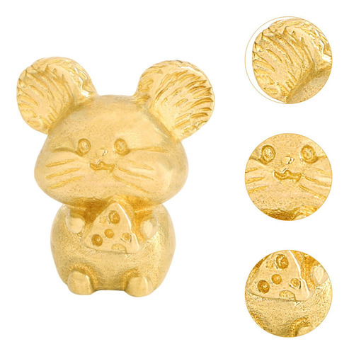 Manija De La Puerta Del Cajón De La Estatuilla Del Mini Oro