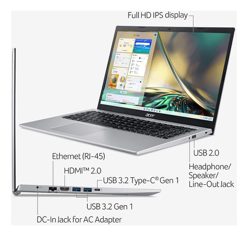 Laptop Acer Aspire 3 15.6 Fhd Core I3-1115g4 36gb Ram 1tb