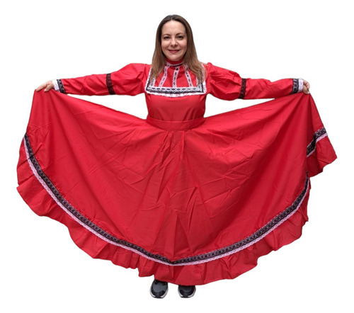 Traje Típico Regional Vestido Coahuila Para Mujer