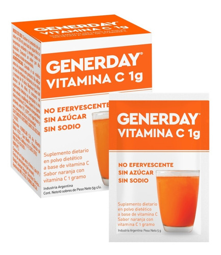 Generday Vitamina C Estuche X 10 Sobres.