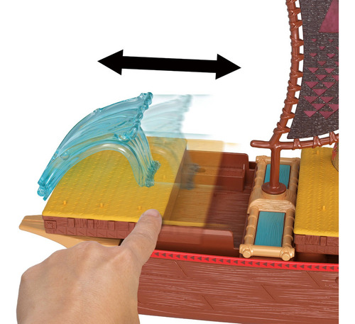 Moana 2, Playset Barco Moana Marrom-claro