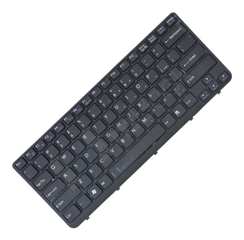 Teclado Sony Vaio Sve141 Preto Us Trava 0,6cm