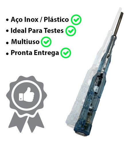 Imagem 6 de 7 de Chave Teste Fenda 14,5cm Detectara Energia Elétrica Promoção