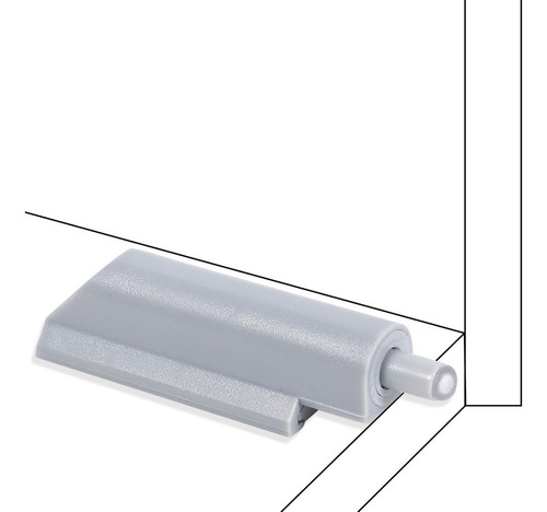 Sistema Push To Open, 10 Units, Abs Carcase, Bisagras Y