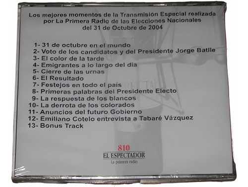 Cd Transmision Radio Espectador Triunfo Frente Amplio 2004