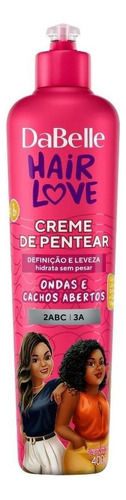 Creme Pentear Ondas E Cachos Abertos Hair Love Dabelle 400g