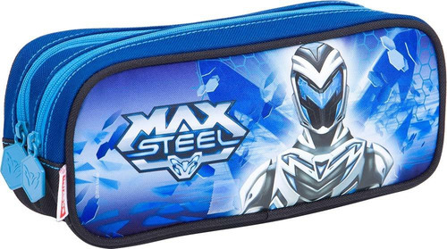 Estojo Escolar Infantil Max Steel 2 Divisorias Sestini