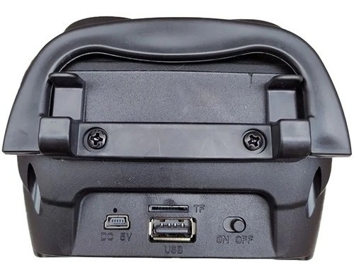 Caixinha De Som Portátil Bluetooth Fm Mp3 Cartão Sd Pendrive Cor Preto Bivolt Se Utilizado Carregador De Celular