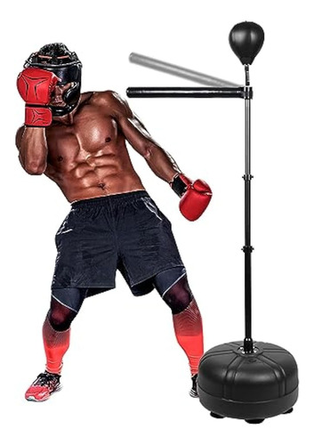 Boxing Bar With Punching Bag, Height Adjustable Boxing