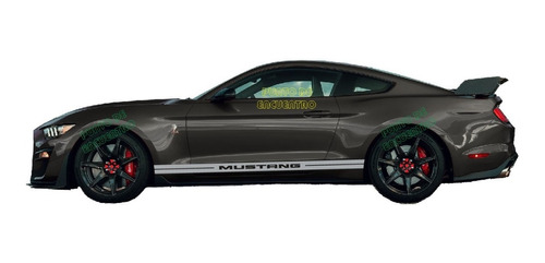 Par Stickers Franja Lateral Para Ford Mustang Clasica M2