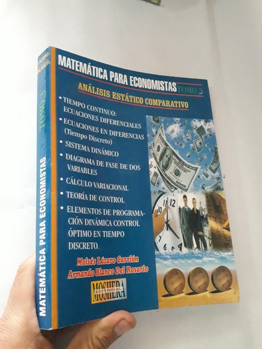 Libro De Matematica Para Economistas Tomo 3 Lazaro