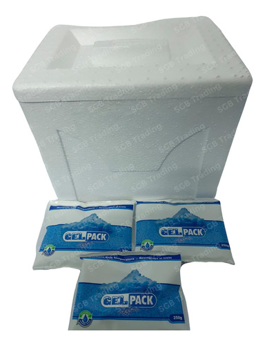 Pack: Caja Teknopor + 3 Gelpack 250grs