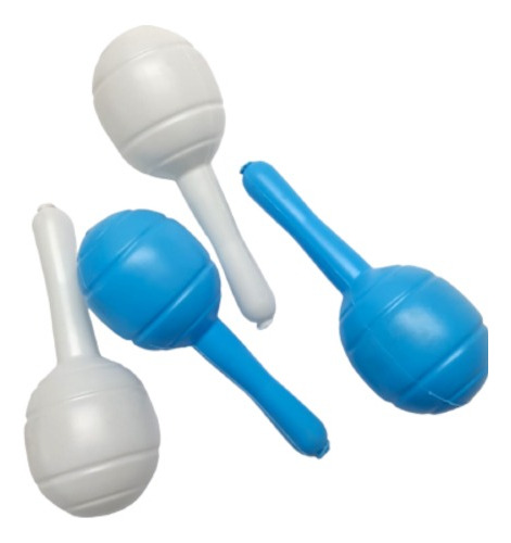 Maracas Redondas Argentina X 10 Plástica Cotillón Carioca