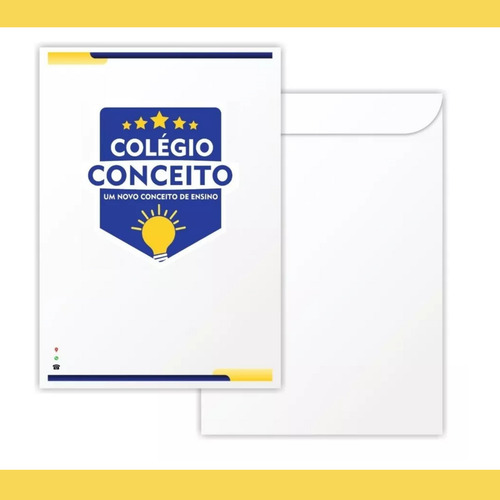 Kit 1000 Envelopes Timbrado A4 - 22x32 - Personalizado Logo