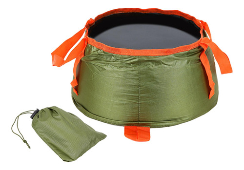 2 Piezas Camping Cubo Plegable Lavabo Contenedor De Agua