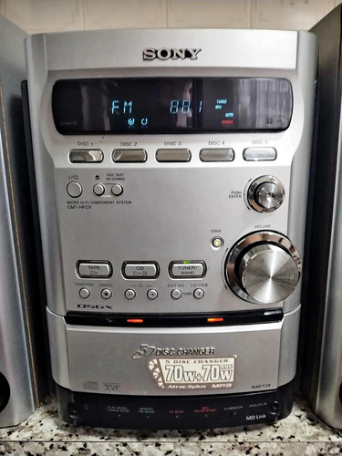 Micro System Sony Cmt- Hpz9 | 140w :) Prata | Cinza. 140 W (Usado)