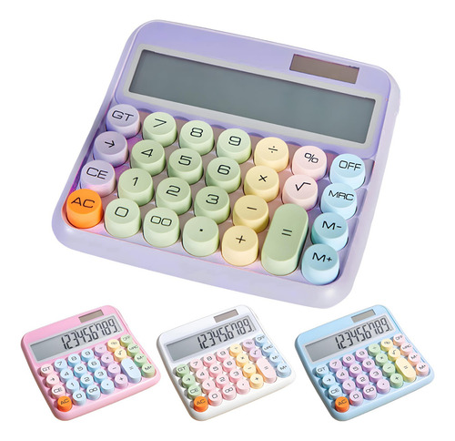 Calculadora Retrô Retangular 12 Dígitos Aiker Ak-j039 Cor Lilás
