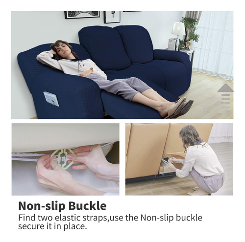 Sofá Elástico Slipcover, Reclinable Y Cómodo, 6 Piezas