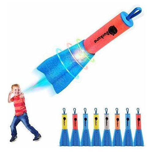 Cohetes De Hule Espuma Para Dedo Color Azul 8 Piezas