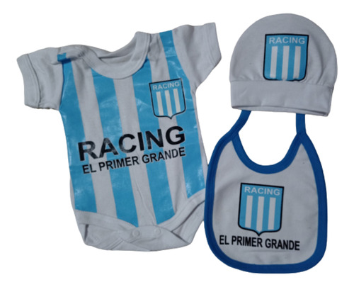 Ajuar Para Bebé Racing La Academia Fútbol 