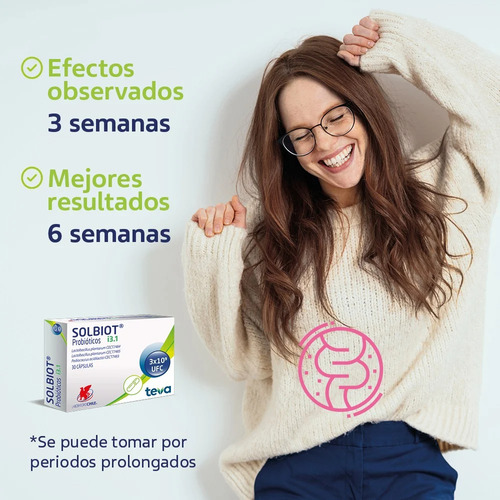 Solbiot Probioticos 30 Capsulas / Flora Intestinal