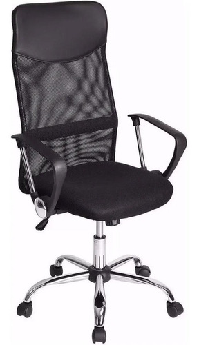 Silla Ejecutiva Escritorio Pc Malla Negra Just Collection