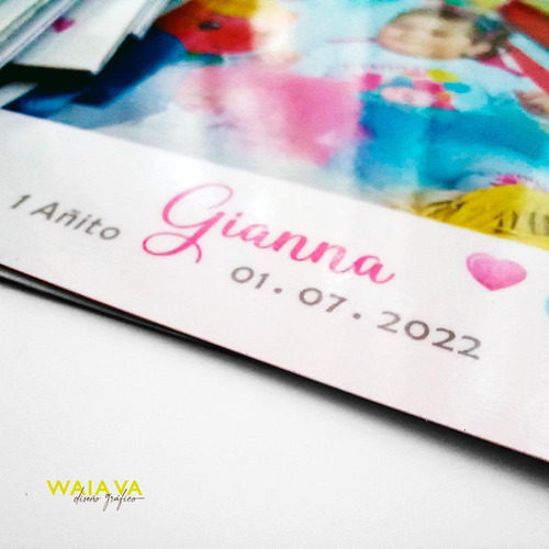 Imagen 2 de 10 de Fotoiman * 11 X 10cm + Laminado En Bolsita Y Etiqueta