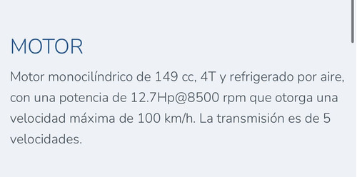 Siam Quirion 150 F/disco Patentada $2.400.000 O 12de$324.000