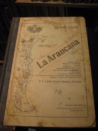 La Araucana ,libro Antiguo