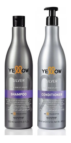 Shampoo + Acondicionador Matizante Alfaparf Amarillos Yellow