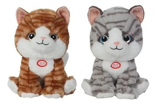 Gato de peluche con sonido sale