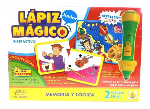 Lápiz Mágico Junior Interactivo Memoria Y Lógica Implás