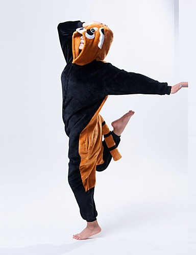 Guaxinim Tanuki Pijama Kigurumi Macacão - Pronta Entrega