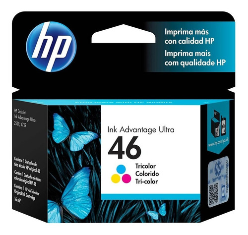 Tinta Hp Cz638al (46) Color 750 Pgs