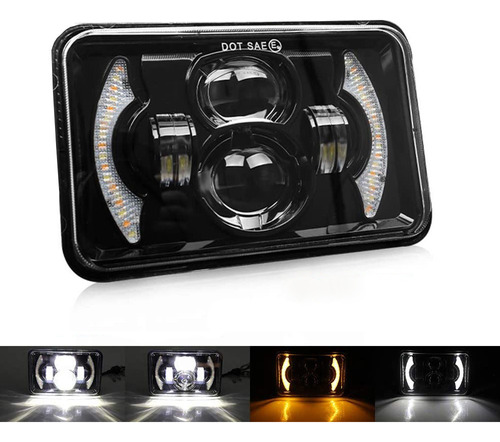 Faros Led 4x6 H4 Alta Baja Drl Turno Singal 4x4 4656 4651