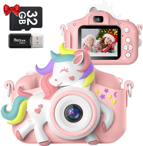 Cámara Digital Para Niños Diseño Unicornio