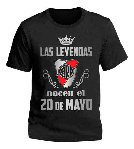 Remera River Plate Cumpleaños Fecha Personalizada Leyenda