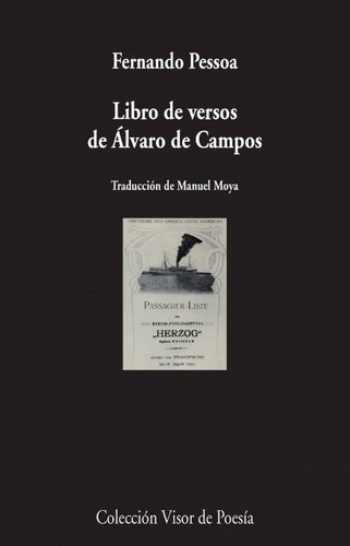 Libro De Versos De Alvaro De Campos