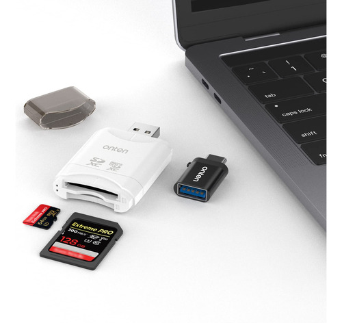 Onten Lector Tarjeta Usb 3.2 C Doble Ranura Sd4.0 Memoria Sd