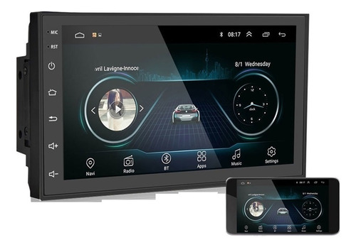 7 Pulgadas 2 Din Radio De Coche 2.5d Gps Android Reproductor